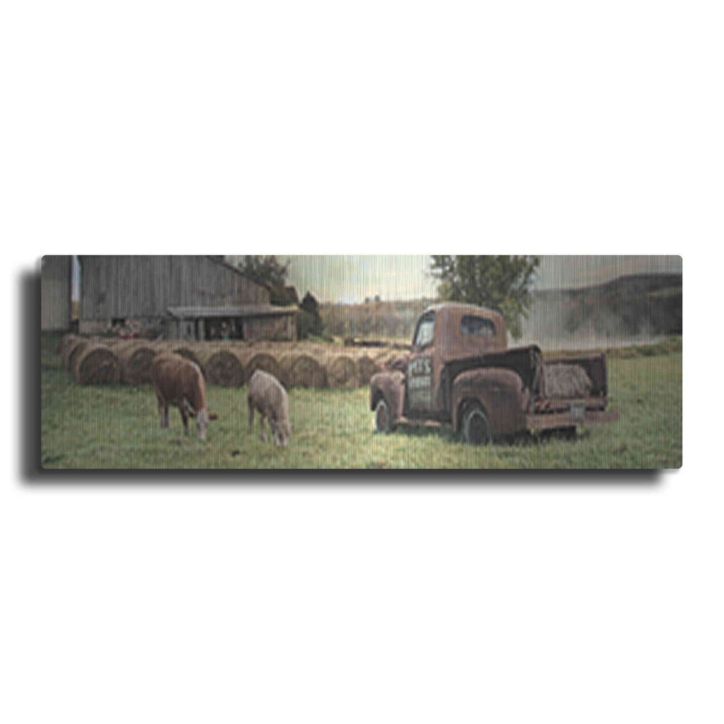 Luxe Metal Art 'Tioga County Farmland' by Lori Deiter, Metal Wall Art