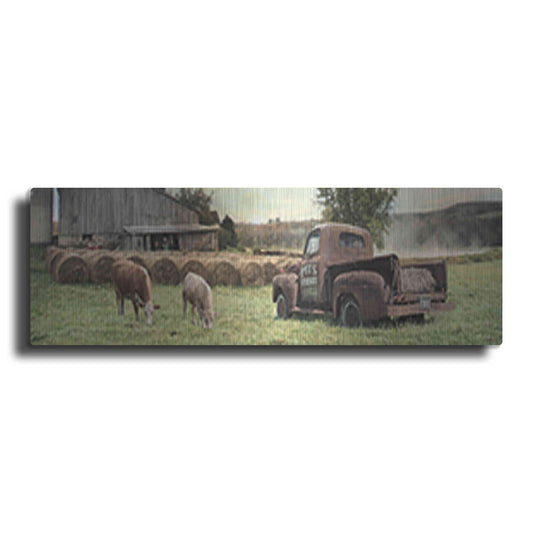 Luxe Metal Art 'Tioga County Farmland' by Lori Deiter, Metal Wall Art