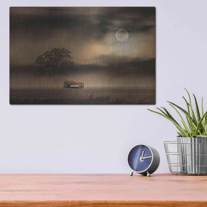 Luxe Metal Art 'The Spooky Old Oak Tree' by Lori Deiter, Metal Wall Art,16x12