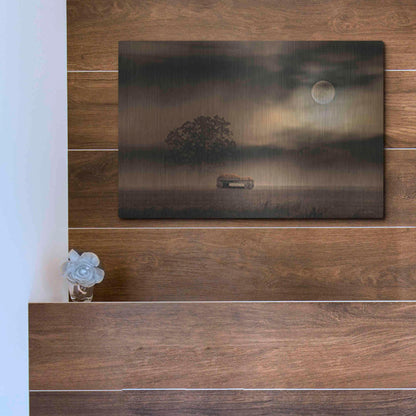 Luxe Metal Art 'The Spooky Old Oak Tree' by Lori Deiter, Metal Wall Art,16x12