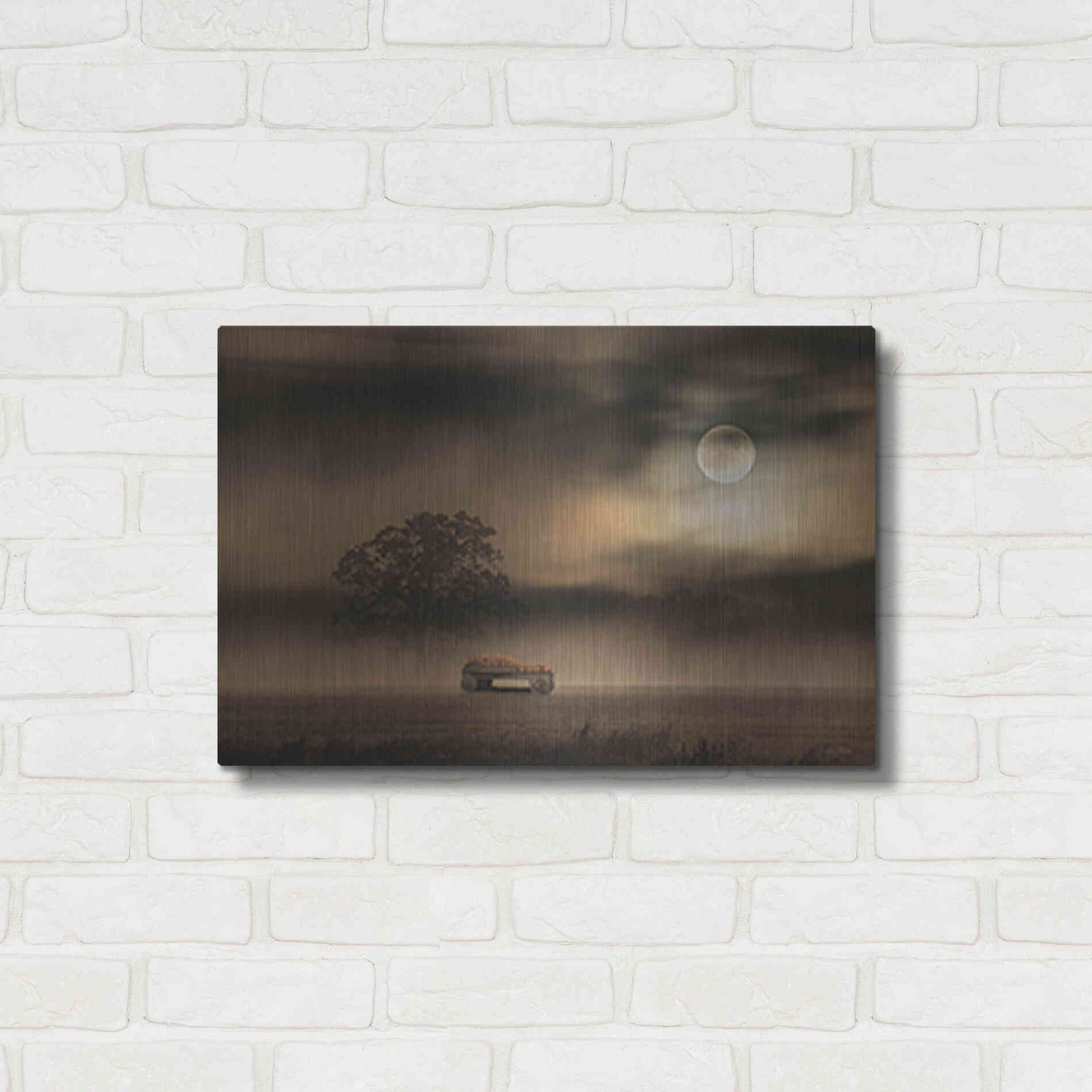 Luxe Metal Art 'The Spooky Old Oak Tree' by Lori Deiter, Metal Wall Art,24x16