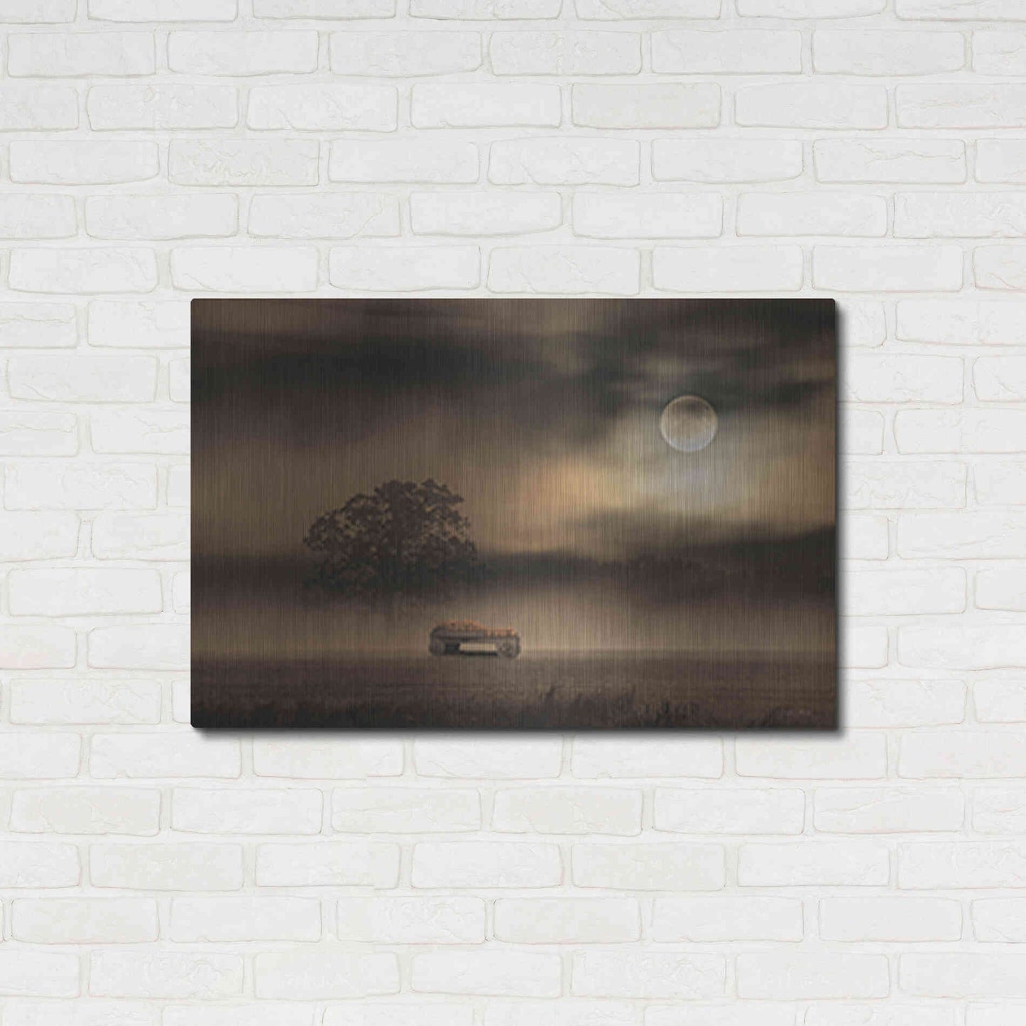 Luxe Metal Art 'The Spooky Old Oak Tree' by Lori Deiter, Metal Wall Art,36x24