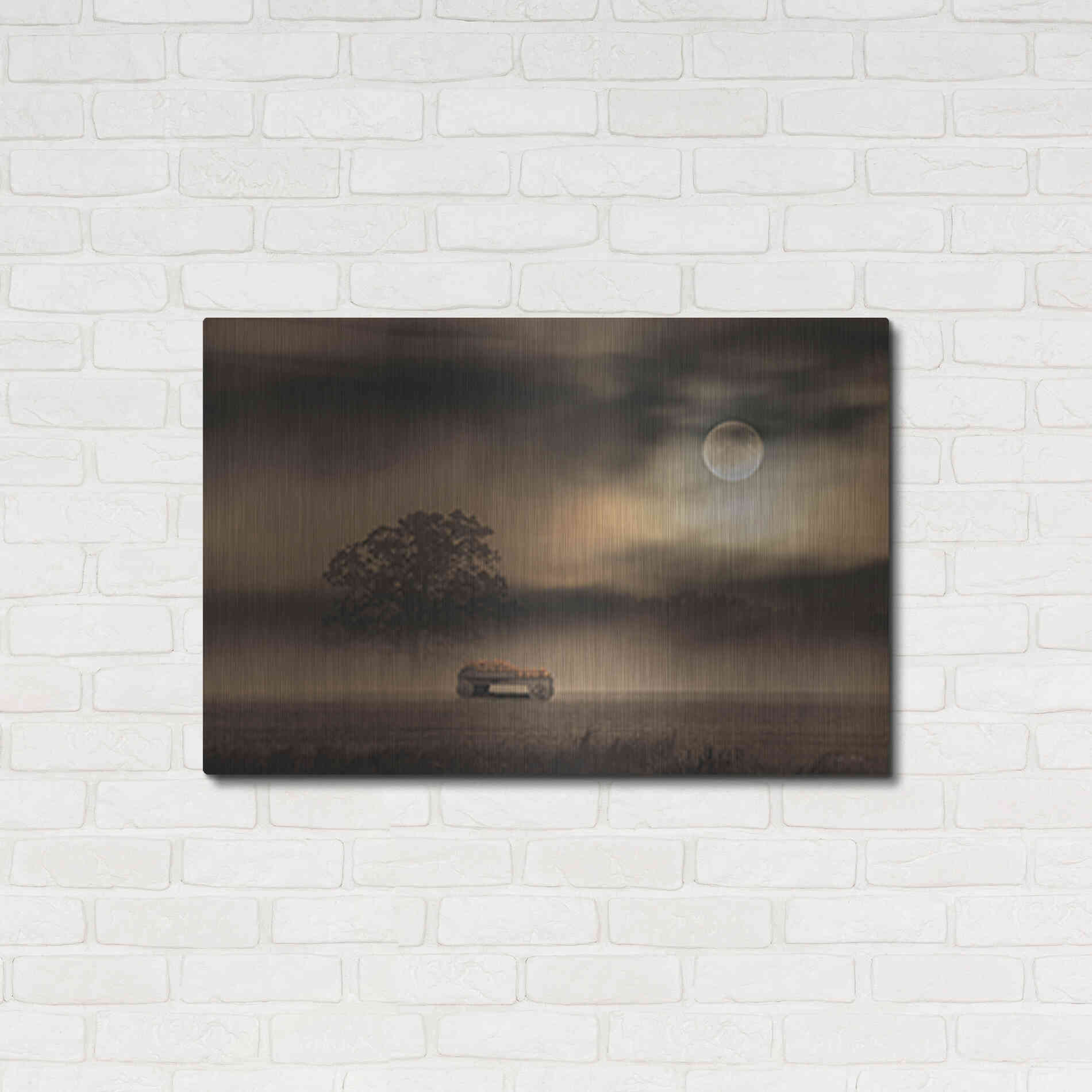 Luxe Metal Art 'The Spooky Old Oak Tree' by Lori Deiter, Metal Wall Art,36x24