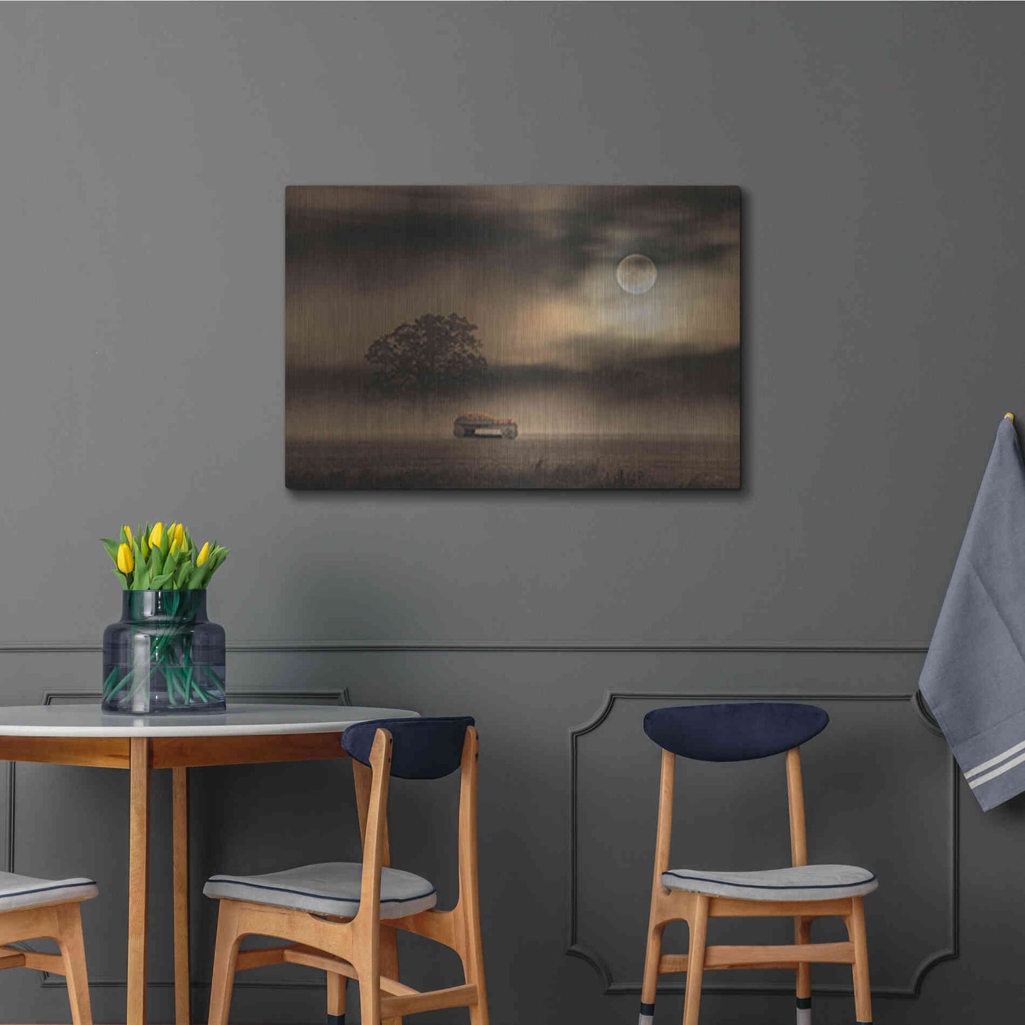 Luxe Metal Art 'The Spooky Old Oak Tree' by Lori Deiter, Metal Wall Art,36x24