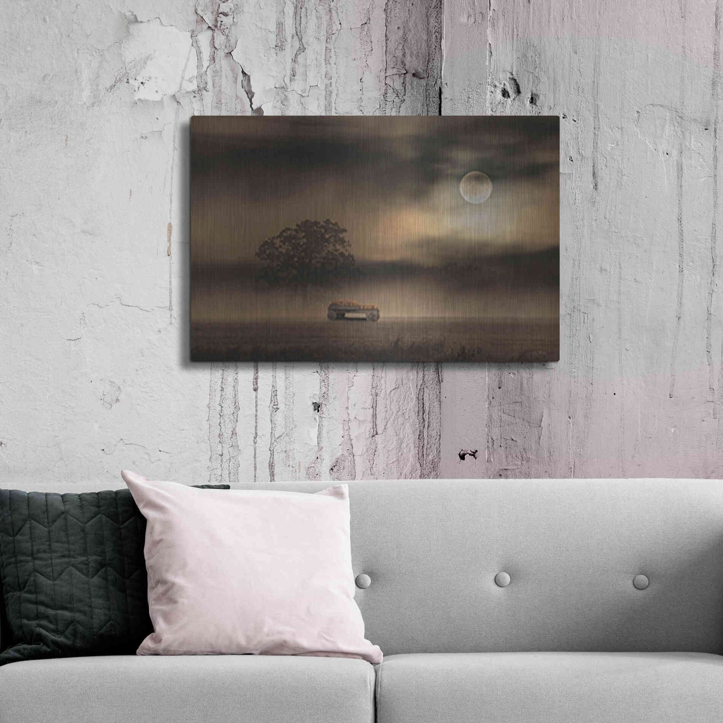 Luxe Metal Art 'The Spooky Old Oak Tree' by Lori Deiter, Metal Wall Art,36x24