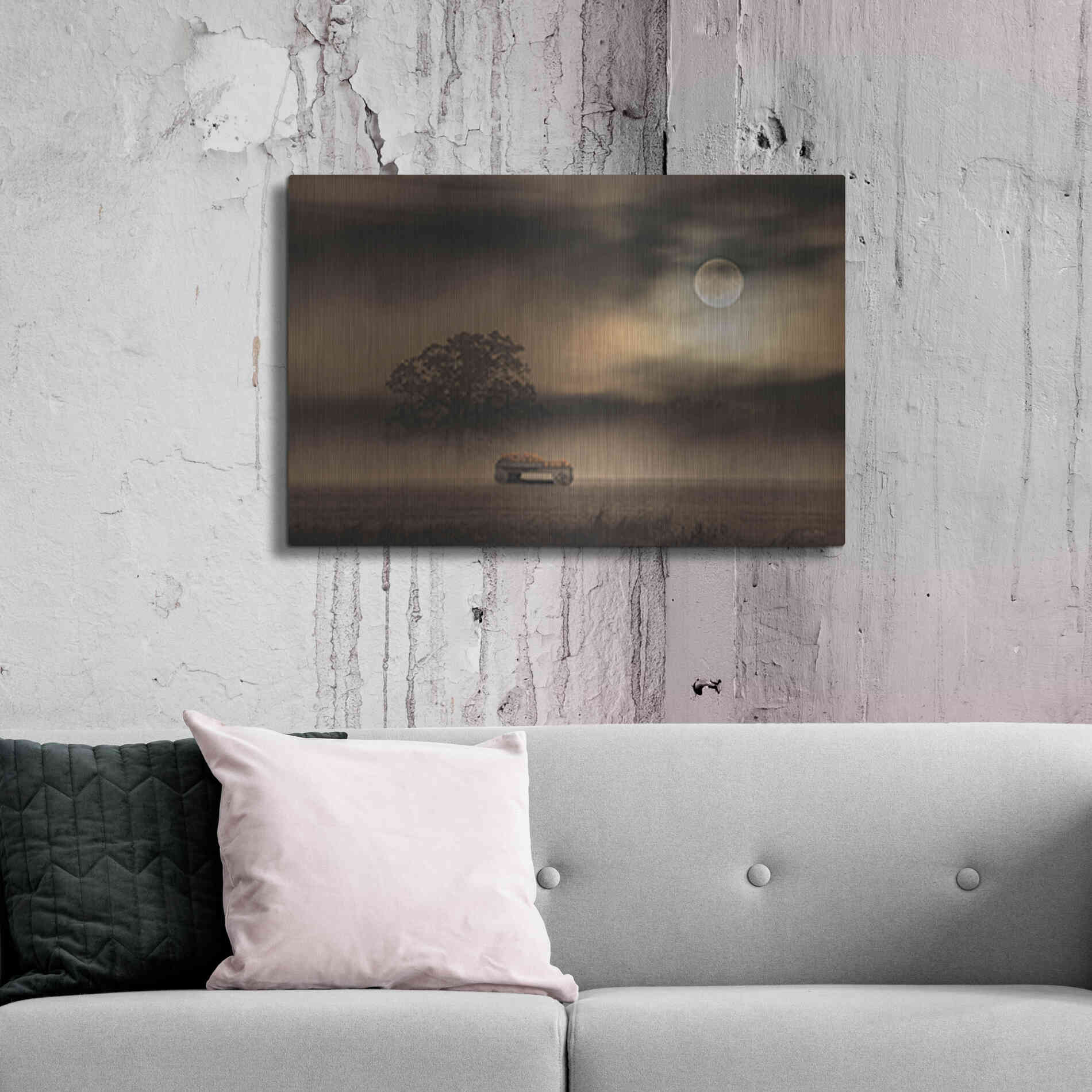 Luxe Metal Art 'The Spooky Old Oak Tree' by Lori Deiter, Metal Wall Art,36x24
