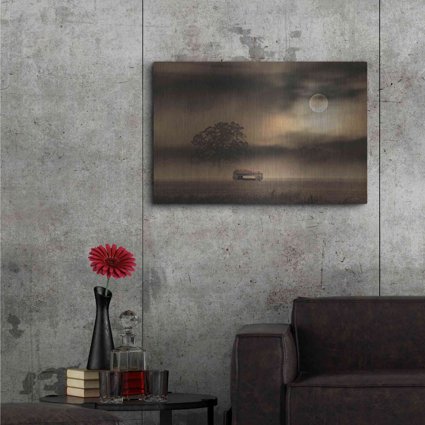 Luxe Metal Art 'The Spooky Old Oak Tree' by Lori Deiter, Metal Wall Art,36x24