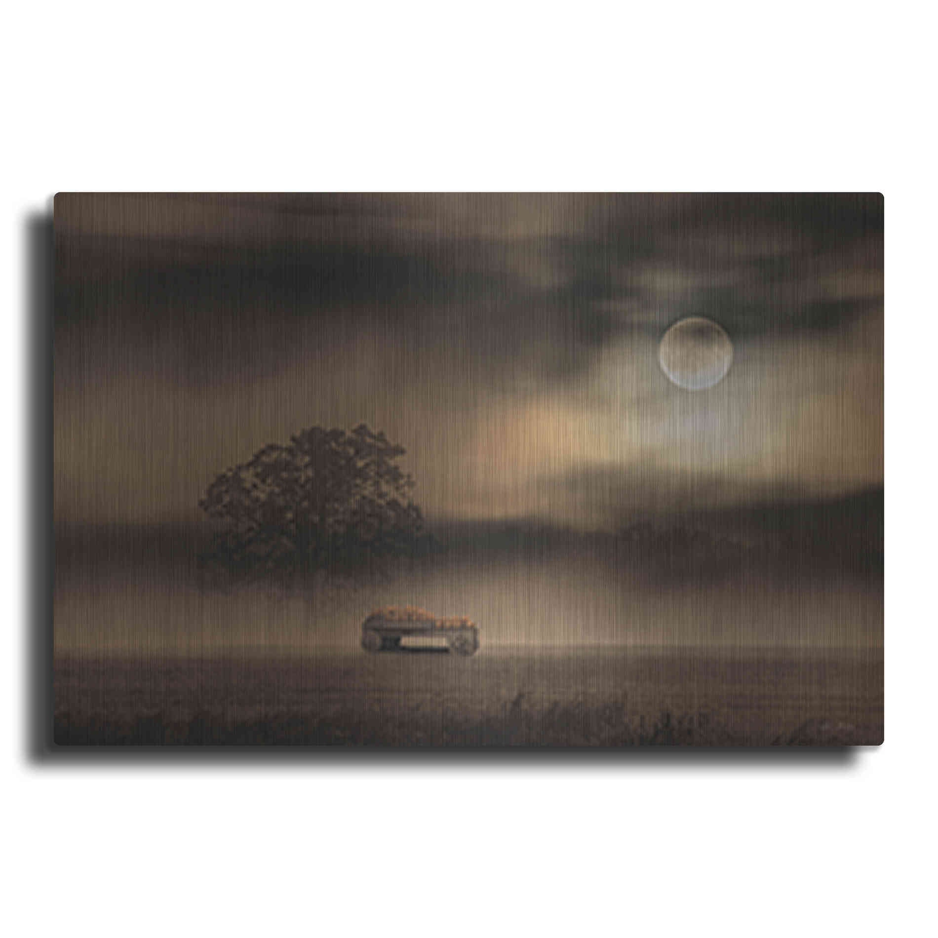Luxe Metal Art 'The Spooky Old Oak Tree' by Lori Deiter, Metal Wall Art
