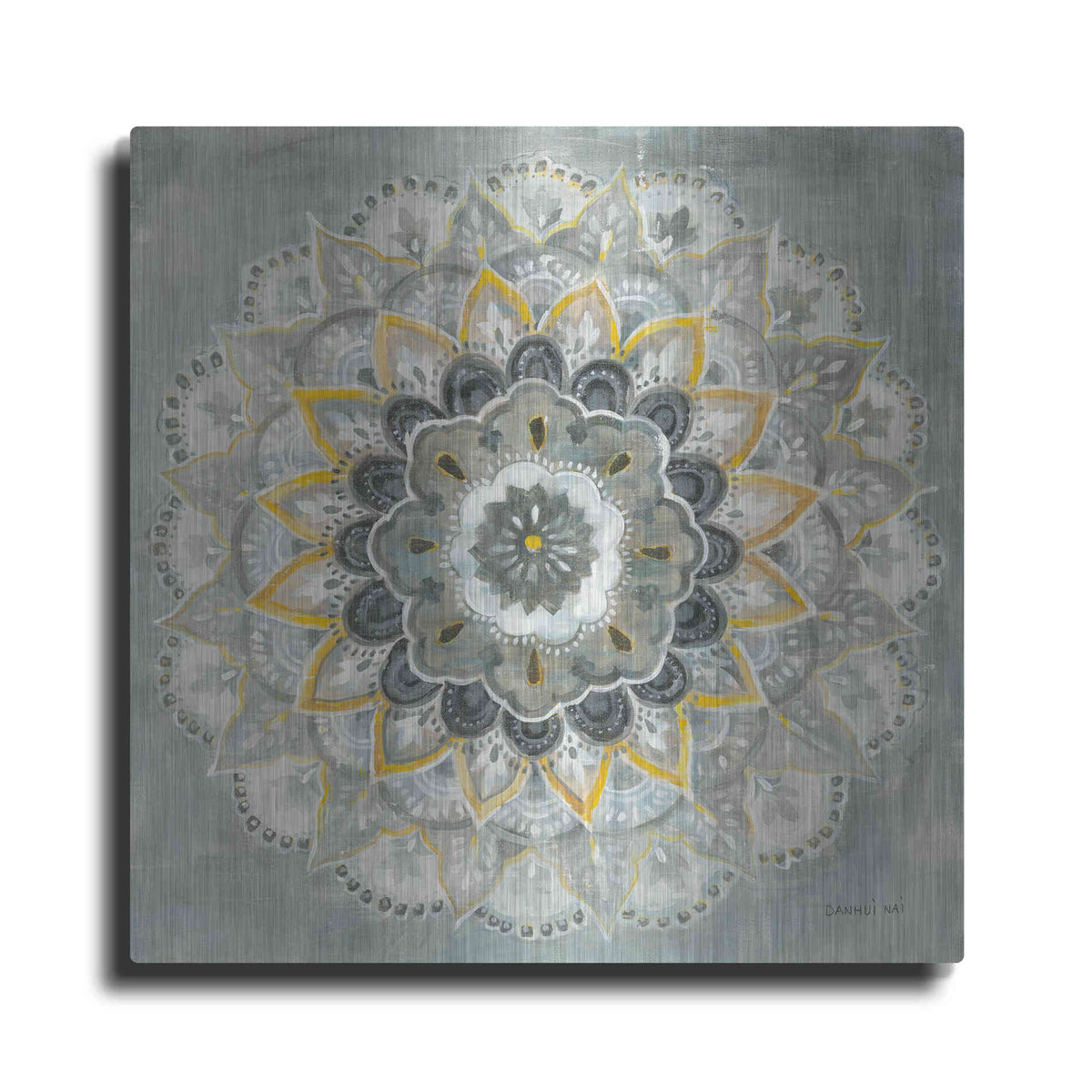 Luxe Metal Art 'Sunburst' by Danhui Nai, Metal Wall Art