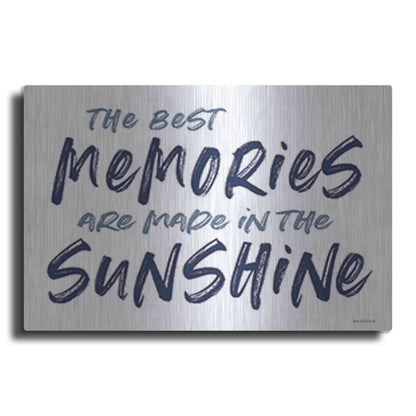Luxe Metal Art 'The Best Memories' by Lettered & Lined, Metal Wall Art