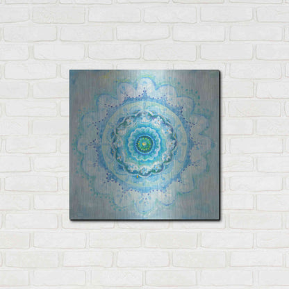 Luxe Metal Art 'Coastal Mandala' by Danhui Nai, Metal Wall Art,24x24
