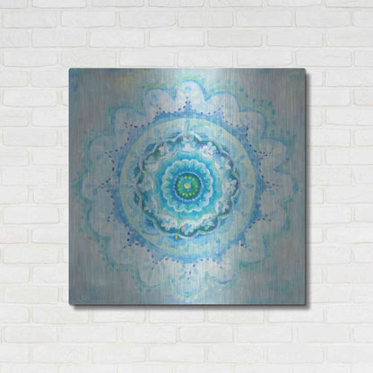 Luxe Metal Art 'Coastal Mandala' by Danhui Nai, Metal Wall Art,36x36