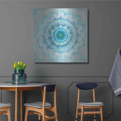 Luxe Metal Art 'Coastal Mandala' by Danhui Nai, Metal Wall Art,36x36