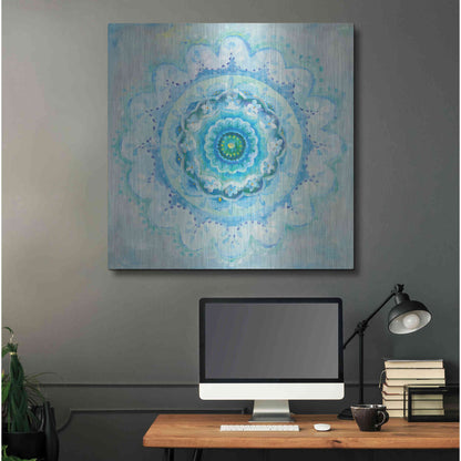 Luxe Metal Art 'Coastal Mandala' by Danhui Nai, Metal Wall Art,36x36