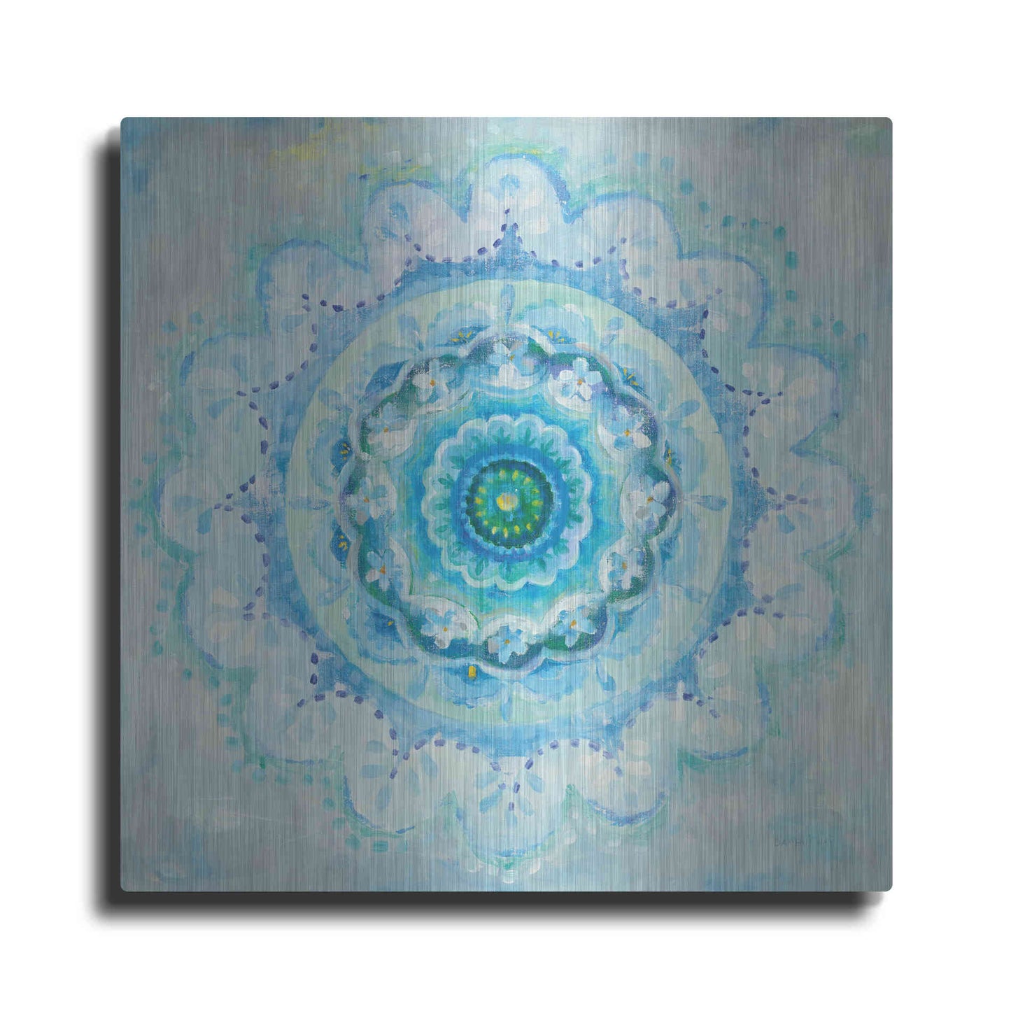 Luxe Metal Art 'Coastal Mandala' by Danhui Nai, Metal Wall Art