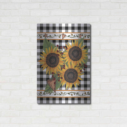 Luxe Metal Art 'Sunflowers and Vines' by Linda Spivey, Metal Wall Art,24x36