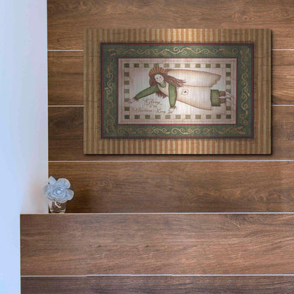 Luxe Metal Art 'Angel Rejoicing' by Linda Spivey, Metal Wall Art,16x12