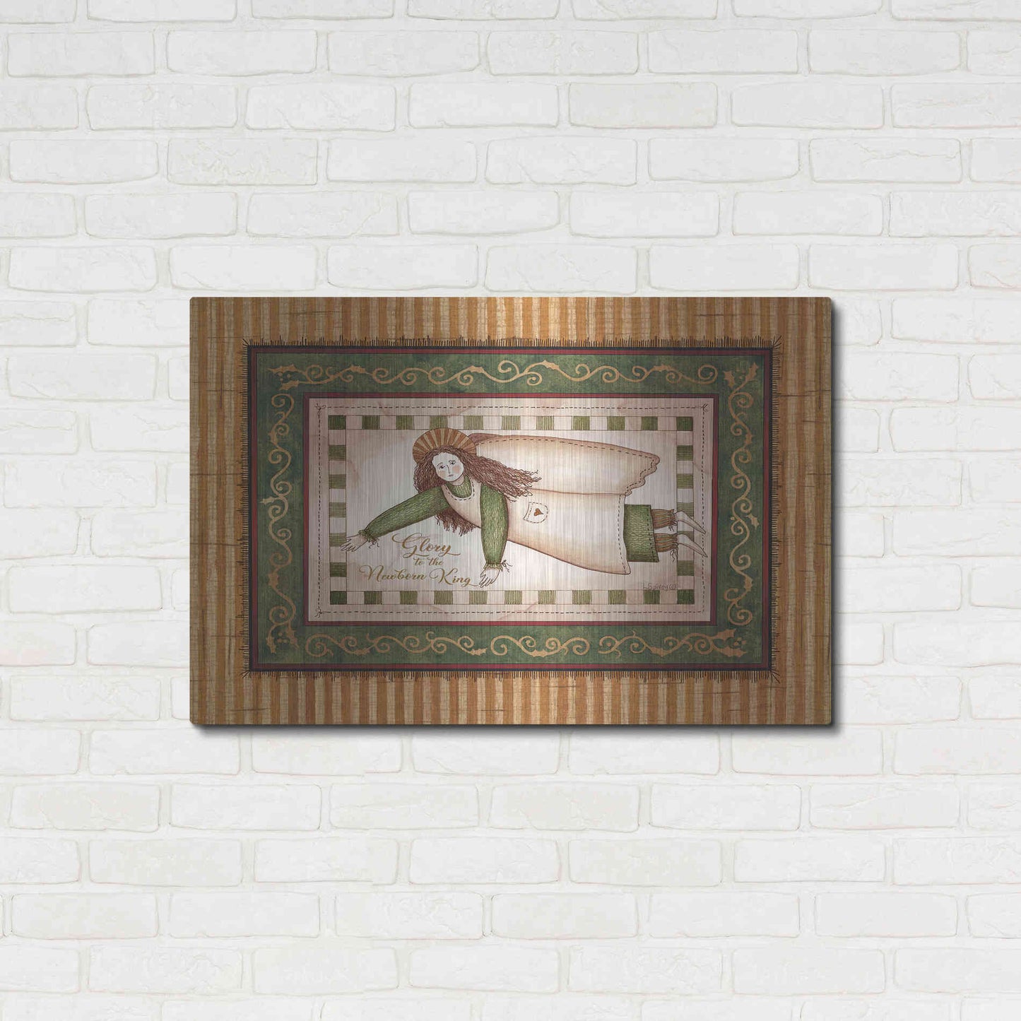 Luxe Metal Art 'Angel Rejoicing' by Linda Spivey, Metal Wall Art,36x24