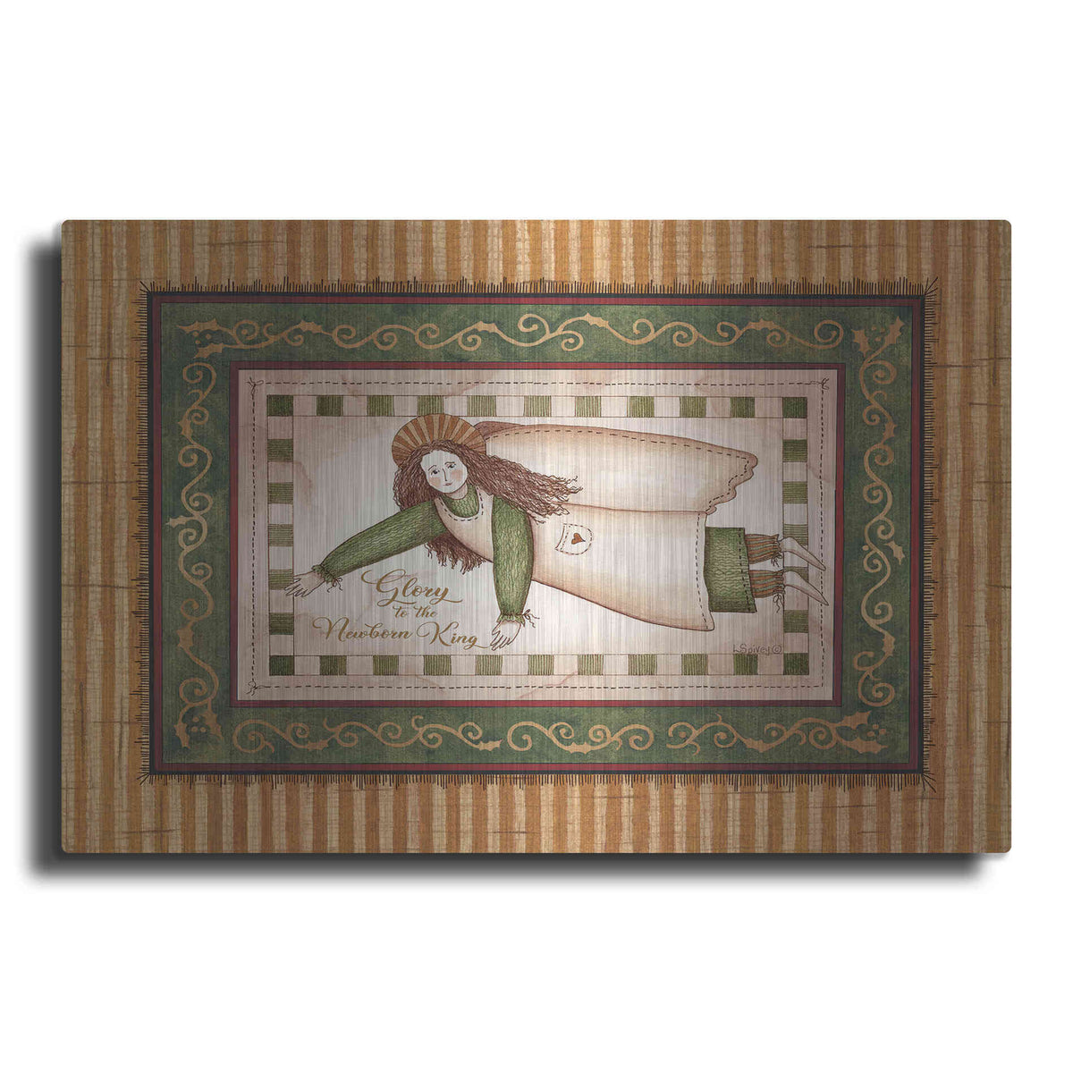 Luxe Metal Art 'Angel Rejoicing' by Linda Spivey, Metal Wall Art