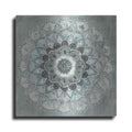 Luxe Metal Art 'Teal Sunburst' by Danhui Nai, Metal Wall Art