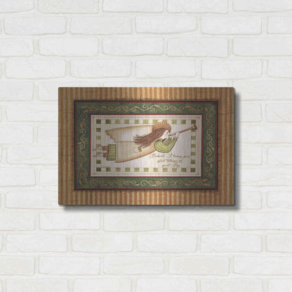 Luxe Metal Art 'Angel with Trumpet' by Linda Spivey, Metal Wall Art,24x16