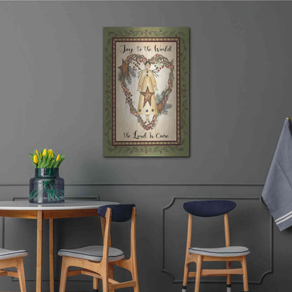 Luxe Metal Art 'Joy to the World Angel' by Linda Spivey, Metal Wall Art,24x36