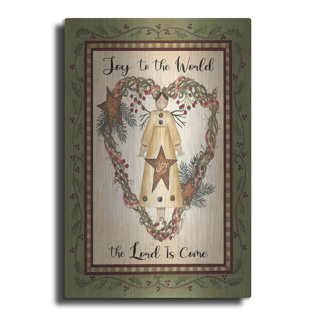 Luxe Metal Art 'Joy to the World Angel' by Linda Spivey, Metal Wall Art
