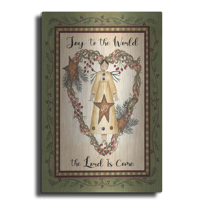 Luxe Metal Art 'Joy to the World Angel' by Linda Spivey, Metal Wall Art