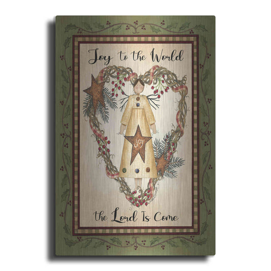 Luxe Metal Art 'Joy to the World Angel' by Linda Spivey, Metal Wall Art