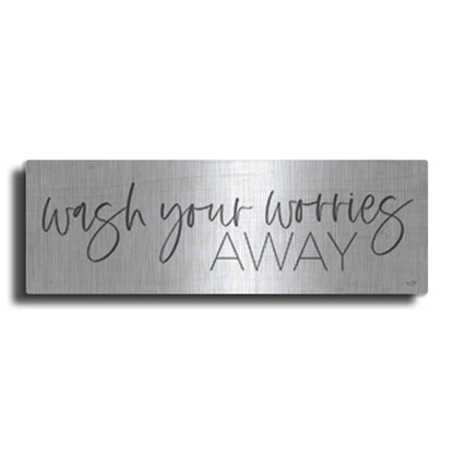 Luxe Metal Art 'Wash Your Worries Away' by Lux + Me Designs , Metal Wall Art