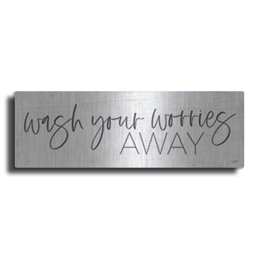 Luxe Metal Art 'Wash Your Worries Away' by Lux + Me Designs , Metal Wall Art