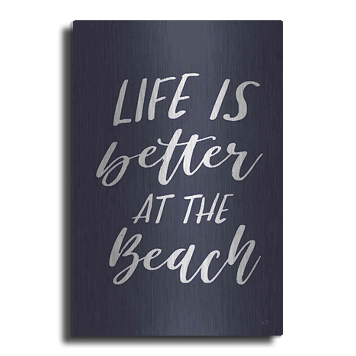 Luxe Metal Art 'Better at the Beach' by Lux + Me Designs, Metal Wall Art