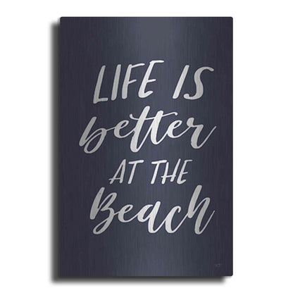 Luxe Metal Art 'Better at the Beach' by Lux + Me Designs, Metal Wall Art