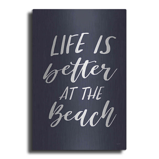 Luxe Metal Art 'Better at the Beach' by Lux + Me Designs, Metal Wall Art