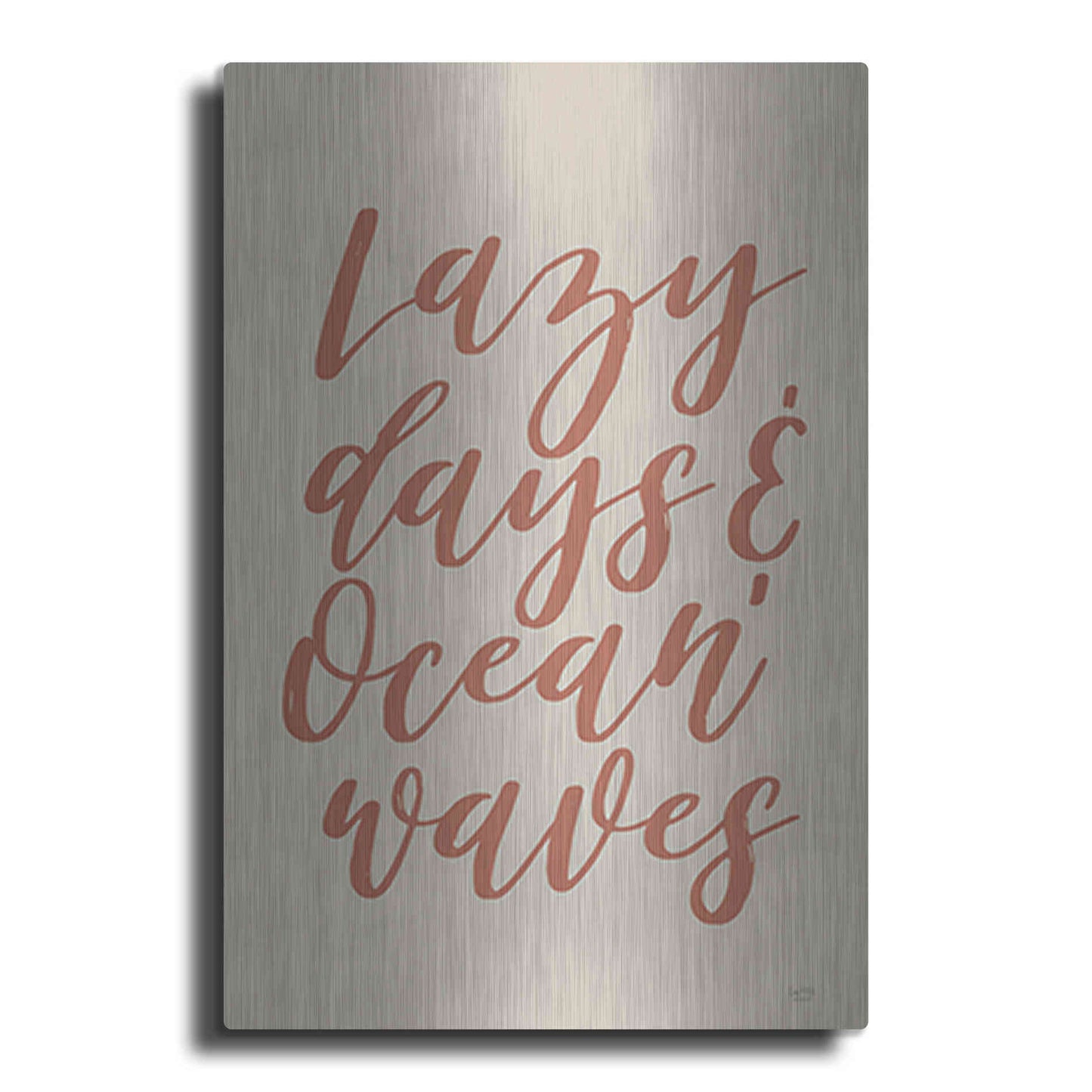 Luxe Metal Art 'Lazy Days & Ocean Waves' by Lux + Me Designs, Metal Wall Art