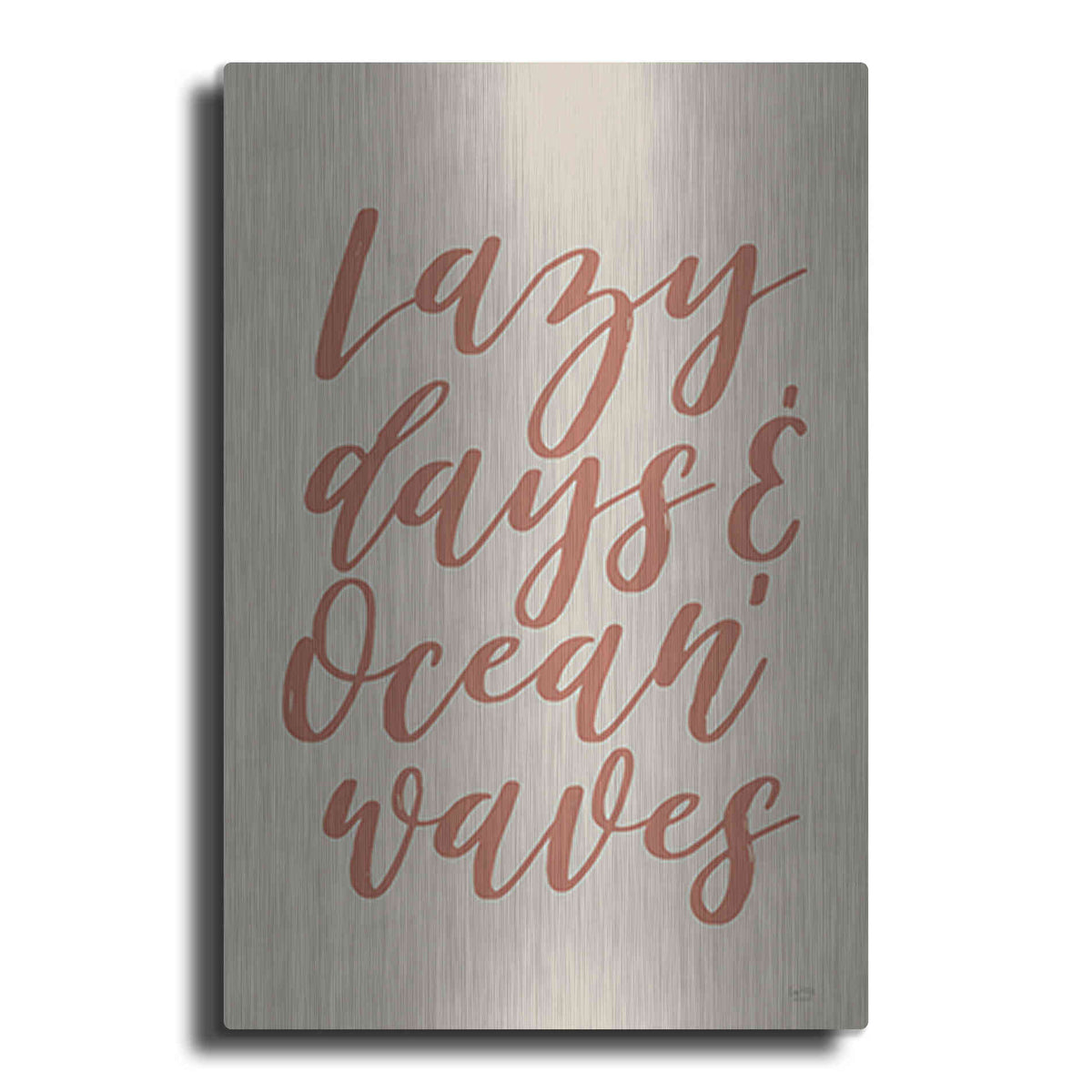 Luxe Metal Art 'Lazy Days & Ocean Waves' by Lux + Me Designs, Metal Wall Art