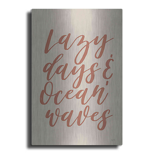 Luxe Metal Art 'Lazy Days & Ocean Waves' by Lux + Me Designs, Metal Wall Art