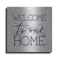 Luxe Metal Art 'Lake Welcome to Our Home' by Lux + Me Designs, Metal Wall Art