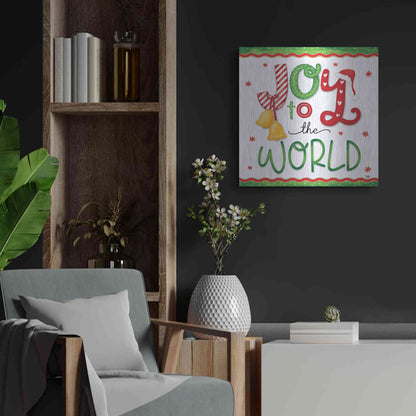 Luxe Metal Art 'Joy' by Mollie B., Metal Wall Art,24x24