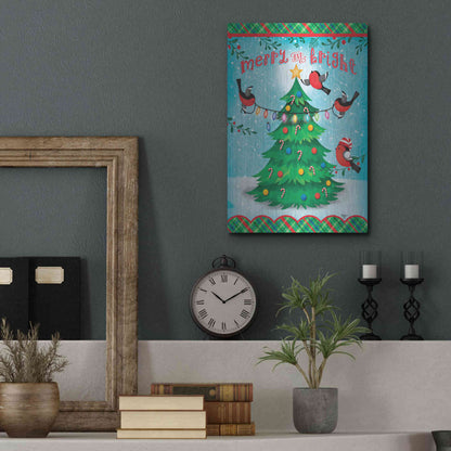 Luxe Metal Art 'Christmas Tree' by Mollie B., Metal Wall Art,12x16