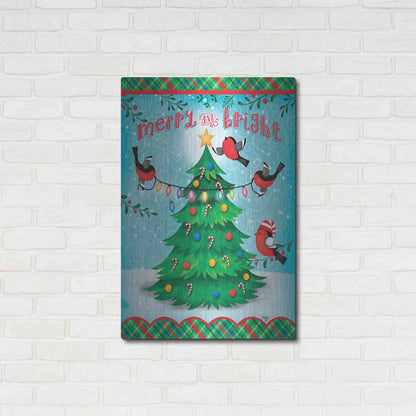 Luxe Metal Art 'Christmas Tree' by Mollie B., Metal Wall Art,24x36