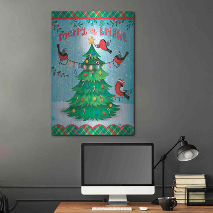 Luxe Metal Art 'Christmas Tree' by Mollie B., Metal Wall Art,24x36