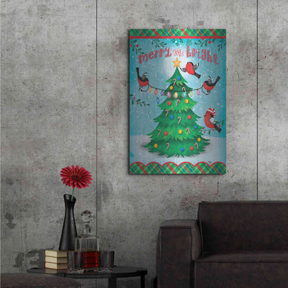 Luxe Metal Art 'Christmas Tree' by Mollie B., Metal Wall Art,24x36