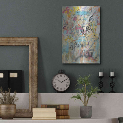 Luxe Metal Art 'Graffiti Freedom' by Danhui Nai, Metal Wall Art,12x16