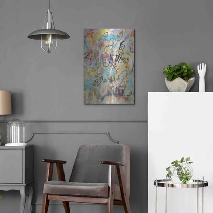 Luxe Metal Art 'Graffiti Freedom' by Danhui Nai, Metal Wall Art,16x24