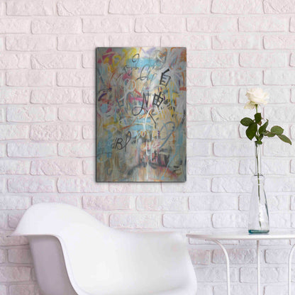 Luxe Metal Art 'Graffiti Freedom' by Danhui Nai, Metal Wall Art,16x24