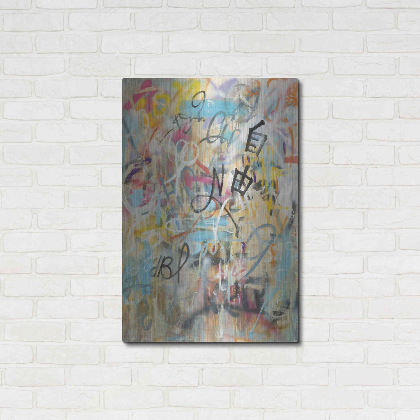 Luxe Metal Art 'Graffiti Freedom' by Danhui Nai, Metal Wall Art,24x36