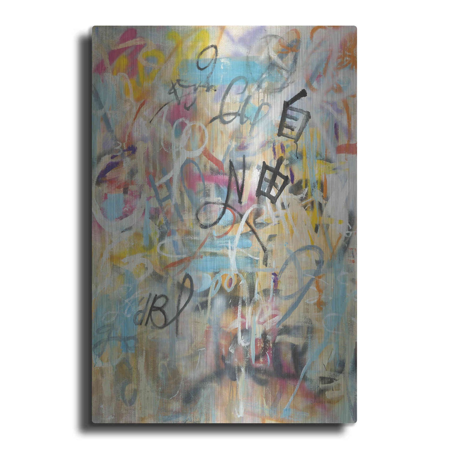 Luxe Metal Art 'Graffiti Freedom' by Danhui Nai, Metal Wall Art