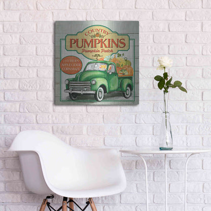 Luxe Metal Art 'Pumpkin Patch' by Mollie B., Metal Wall Art,24x24