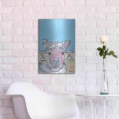 Luxe Metal Art 'Baa Baa' by Roey Ebert, Metal Wall Art,16x24